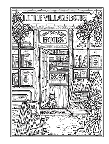 Creative Haven Village Charm Coloring Book
