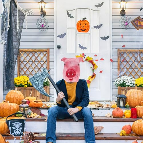 Masque de tête de cochon rose pour carnaval et soirées déguisées