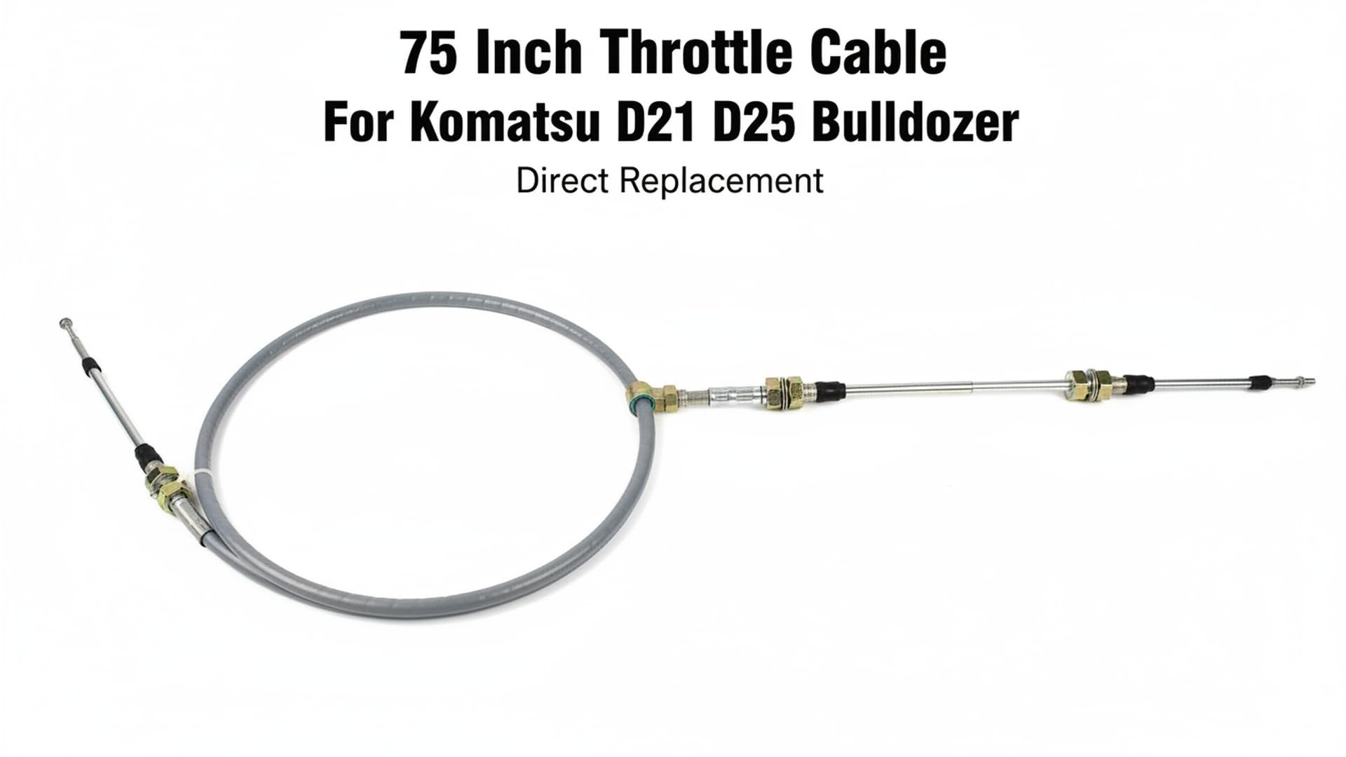 Cavo acceleratore di controllo del carburante 75 pollici per Komastu D20 D21 D20P D20A D21P D21A Dozer, 3 mesi di garanzia