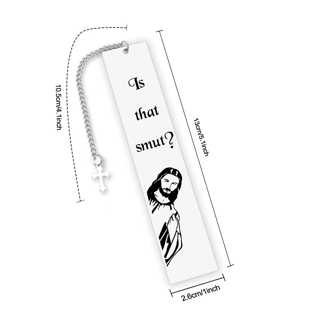 Funny Bookmarks for Women is That Smut, Jesus Gift for Book Lovers Jesus Bookmark for Friends Bookish Nerd Bookmarks - Image 2