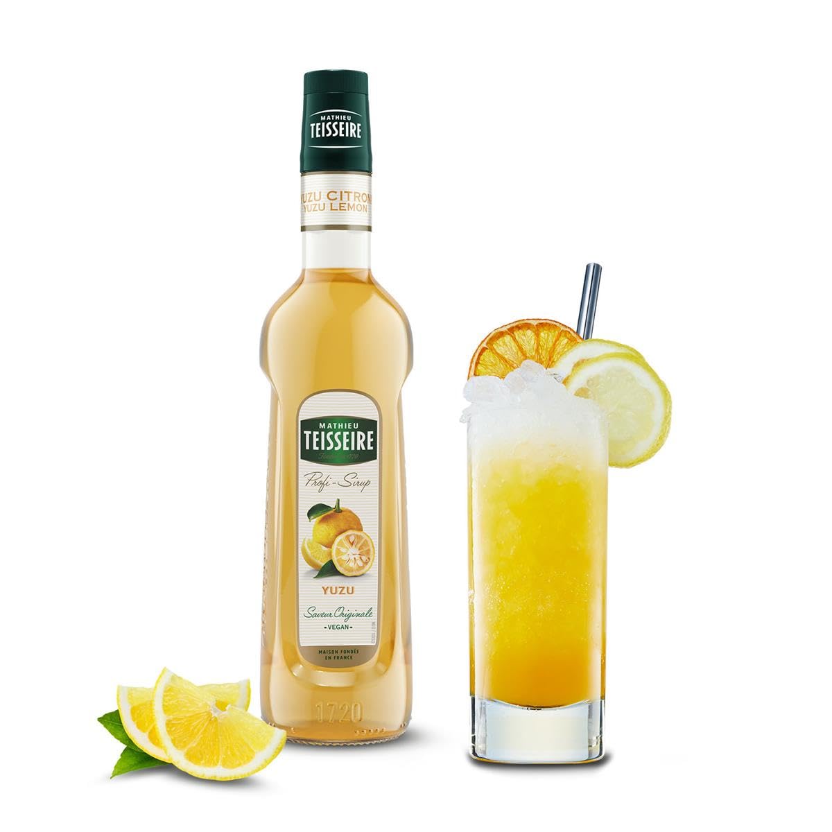 Mathieu Teisseire Getränke-Sirup Yuzu 0,7L - Cocktails (3er Pack)