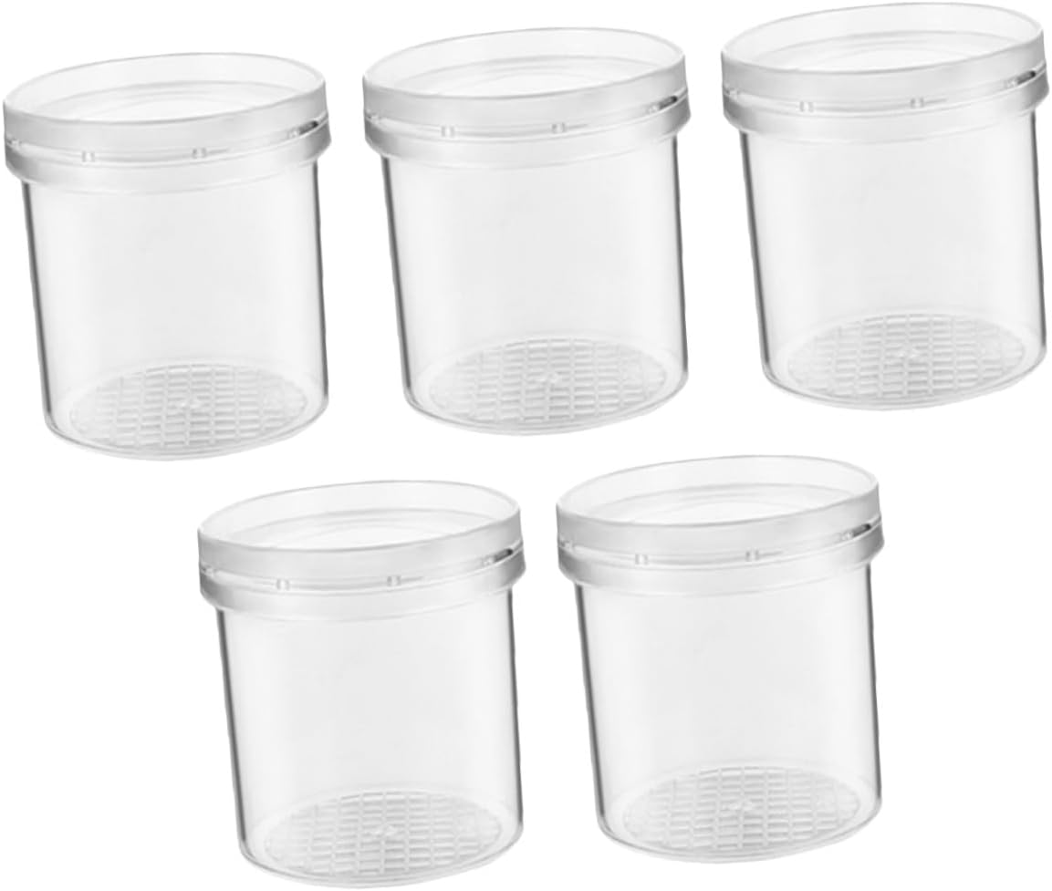 5Pcs Portable Magnifier Boxes with Ventilation Lightweight Outdoor Bug Collection Jars for Exploration and Nature Observation
