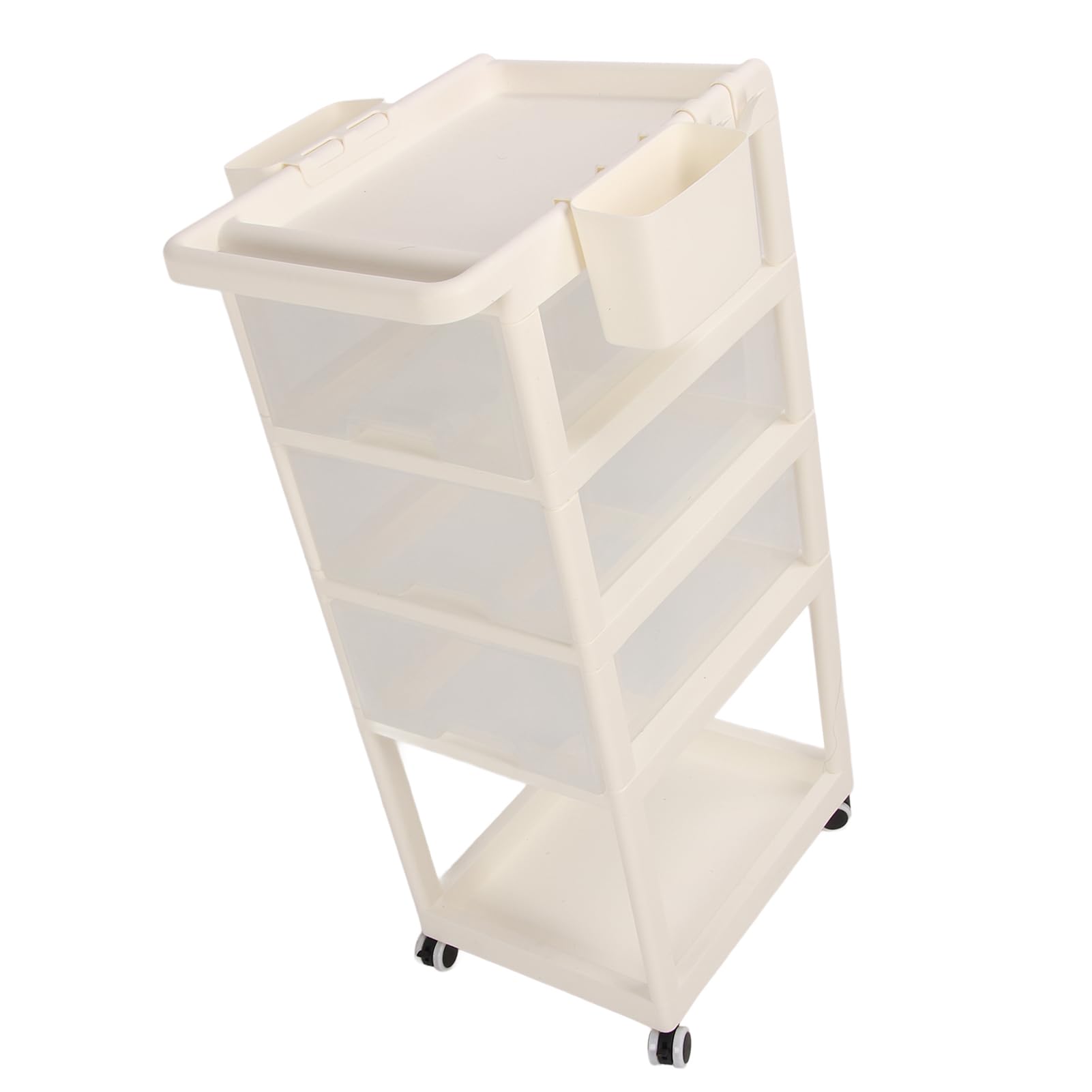Naroote Organizador de Coche con Ruedas, Organizador de Pañales para bebé de Fácil Movimiento, Alta Estabilidad, Multicapa con Ruedas para Suministros de bebé