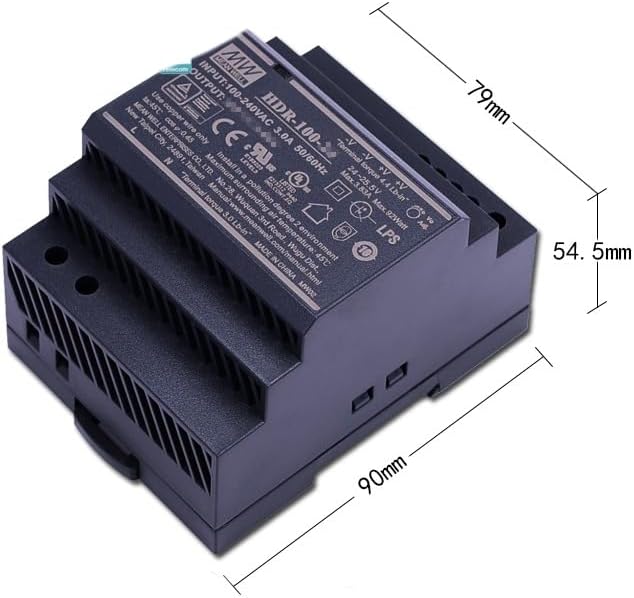 Mean Well HDR Switching Power Supply， HDR-100-15N 100W 6.5A