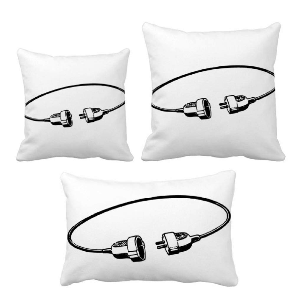 Lot de 2 coussins de canapé pour décoration d'intérieur carrés
