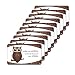 Produktbild 10er SET KESPER 32359 Dekor-Frühstücksbrettchen KAFFEEULE Melamin