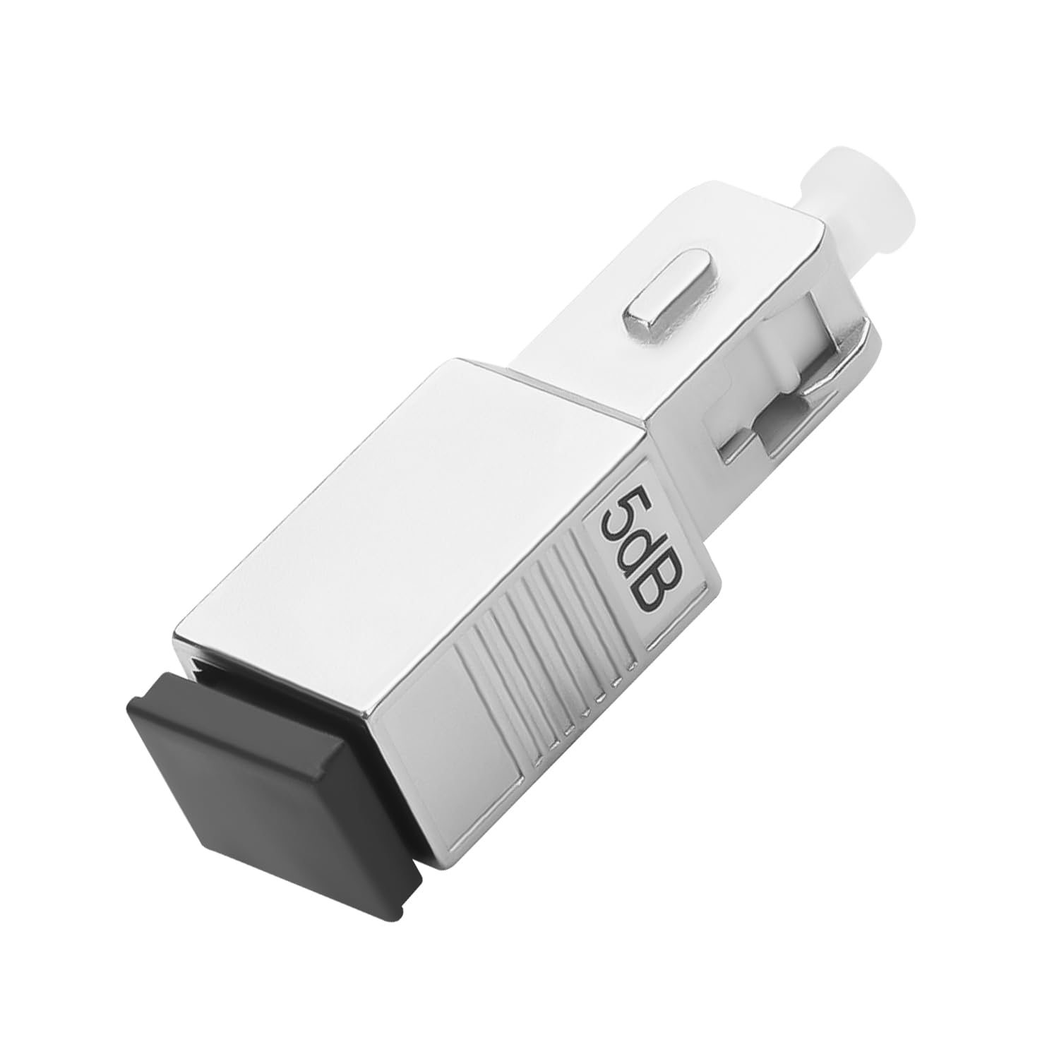 QIANRENON SC/UPC Attenuatore fisso in fibra ottica connettore 5dB SC maschio a femmina Singlemode Fibre Ottiche Fixed Attenuator Adattatore, Valore di attenuazione 5dB ± 0,5, per reti in fibra ottica