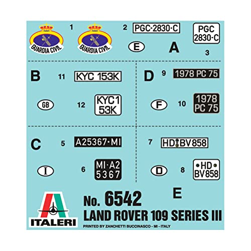 Italeri Land Rover 109 Guardia Civil 1:35 miniatura 2