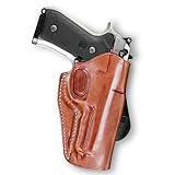 Masc Premium Leather Paddle Holster for Beretta-Type 92A1 W/Rail 9mm 4.9' Barrel, Right-Hand Draw, Brown #1343#