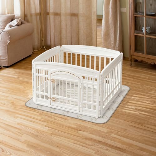 Image of FXW Washable Pee Pads for Dogs, Leak-Proof & Non-Slip, Specifically Designed for Potty Training, 39 inch Square, Khaki, 1 Pack