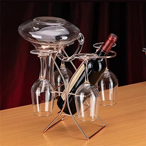 Soporte para botellas de vino TEMKIN metal vintage miniatura 4