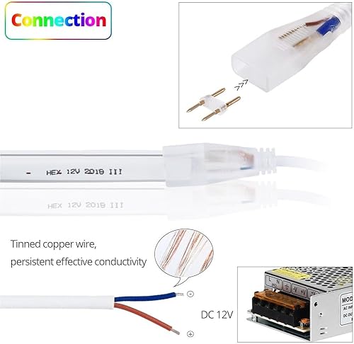 Miniatura 4 de MYLPDZSW HHF LED Strips 5M10M15M DC 12V 2835 SMD RGB LED Neon Light Round Line Soft Rope Tube Flexible Indoor Outdoor Waterproof Dance Party Decor