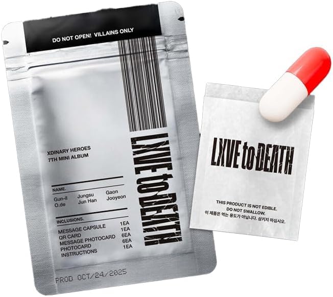 Xdinary Heroes Lxve to Death Édition Capsule avec un set complet de 12 Photocards
