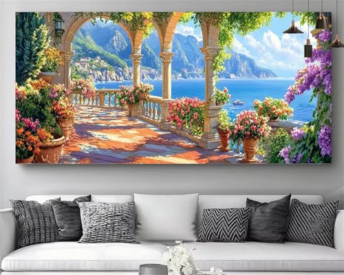 Toile grand format sans plis : Diamond painting XXL 80x160 broderie diamant M306