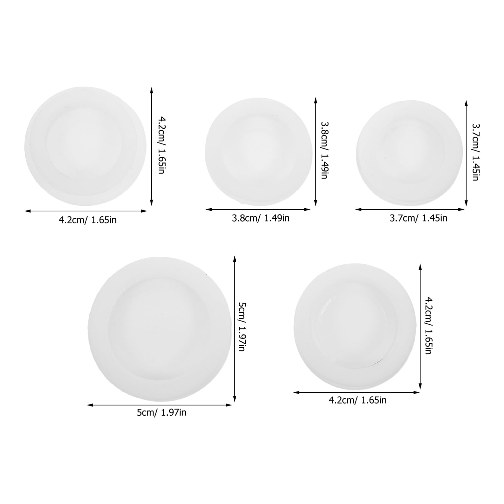 Generic 20pcs Piggy Bank Plug Replacement Plastic Coin Bank Stopper Round Money Saving Box Plug Hole Cap Bottom Cover for Kids and Adults