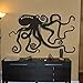 Produktbild Octopus Wand Aufkleber Octopus Vinyl Aufkleber Art Tentakeln Decor Deep Sea Ocean Fish Wall Paper, Vinyl, schwarz, 23" H*34" W