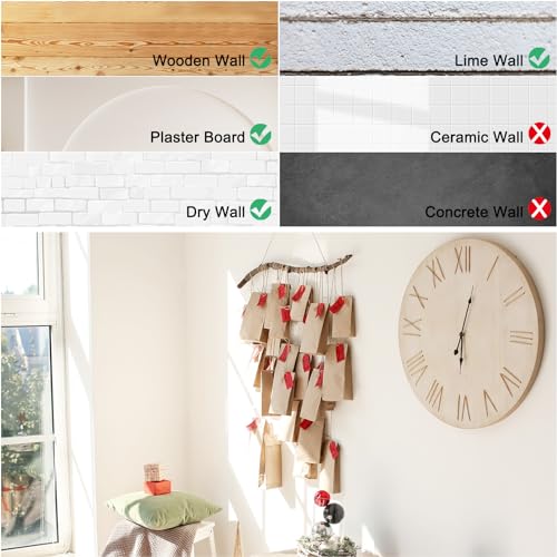 Image of uxcell Picture Hangers, 25Pcs 30lb - Metal Picture Hanging Kit with Nails, Picture Frame Hooks on Drywall Wooden Wall for Clock, House Decoration (Gold)