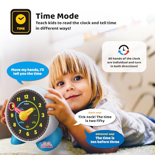 Best Learning 3021 Learning Clock - Educational Talking Learn To Tell Time Teaching Light-Up Toy thumb #3