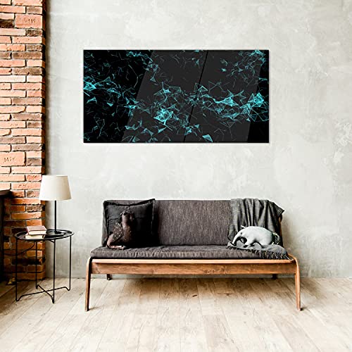 Tableau acrylique 100x50cm Triangles Brisés pour moderniser un mur vide - 4