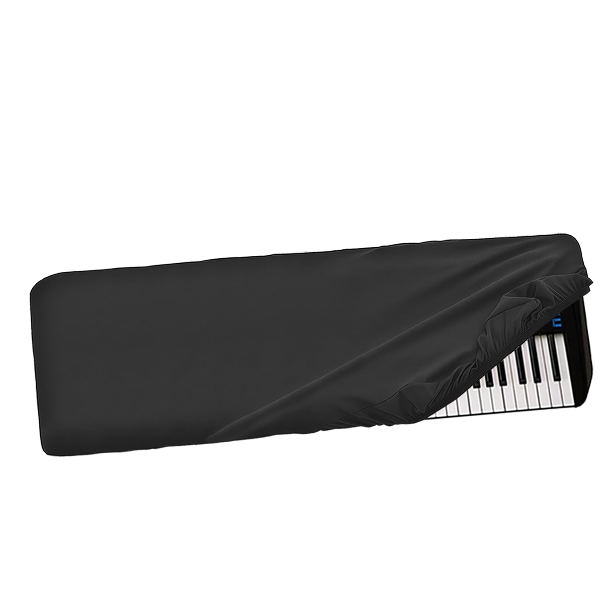 Musiin Housse Protection Anti-Poussière Clavier Piano Yamaha MODX7 - 76 Touches Noire Extensible