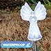 Crosslight Solar Power Angel Stakes (3 Packs) Warm White - Best for Garden, Memorial, Christmas and Cemetery Decor, Perfect for Yard, Lawn, Patio, Pathway, Backyard | LED Waterproof Outdoor Lights