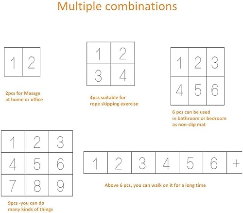 Miniatura 5 de Alfombrilla de acupresión para masaje de pies, almohadilla de reflexología para caminar para baño, yoga, juegos al aire libre, antideslizante, 2