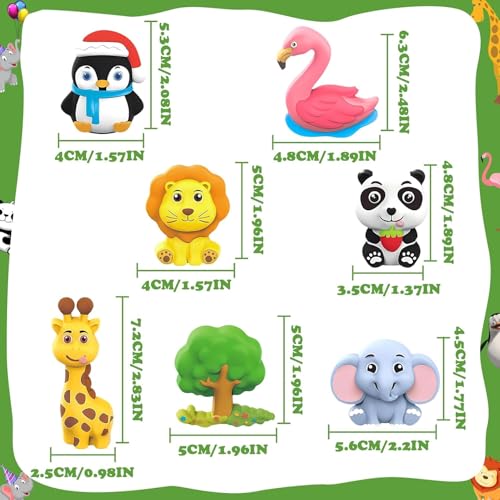 Image of Storio Toys DIY Mould & Paint Craft Kit - Animal Kingdom Kids DIY Craft for 5 Years Plaster Figurine Set with Pigments Palette & Mold Painting Art & Craft Set -Gift Toys for 3 to 8 Multicolour