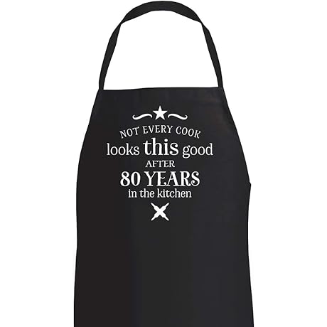 Personalized 80th Birthday Apron: A Timeless Keepsake for Kitchen Enthusiasts