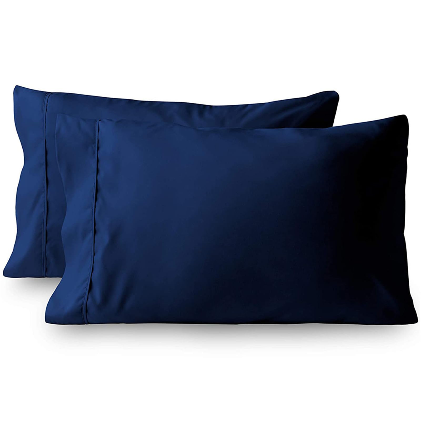Jazuaiao 2Pack Brusheds Plain Pillowcases Wrinkles and Stain Resistant Soft Envelope Closure Bed Pillow Case Wrinkles Resistant Pillowcases