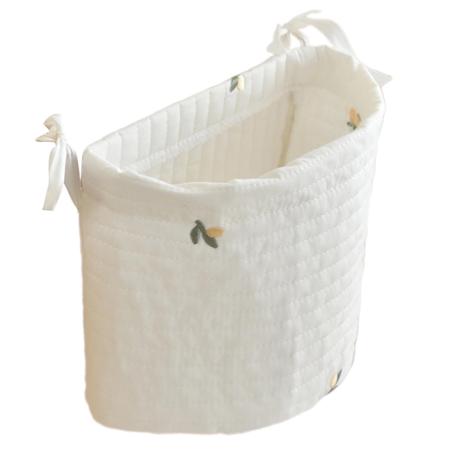 Oxxggkao Small Loquat Hanging Storage Pocket Baby Cot Organizers Baby Cot Hanging Storage Bag For Toy Diapers & Bottles Nursery Bedside Caddies Diaper Holder