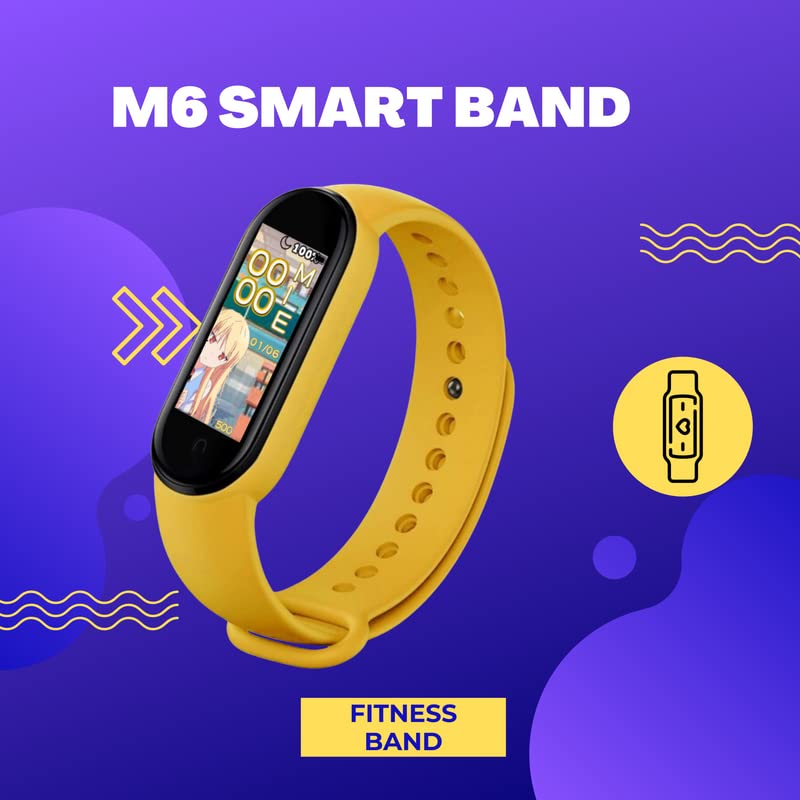 Exxelo M6 Fitband Bluetooth Wristband with Heart Rate Monitor Sensor β The Perfect Sports Health Activity Tracker for Men and Women 1