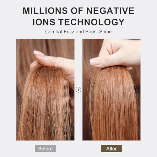 Image of 4-in-1 Travel Dual Voltage Hair Dryer Brush 110-240V Blow Dryer Brush