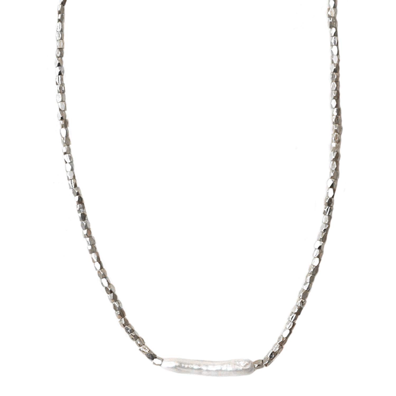 Marlyn Schiff Pearl Bar Choker