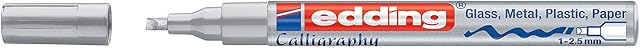 Edding 753 CALLIGRAPHY PAINT MARKER SILVER - LOW ODOUR