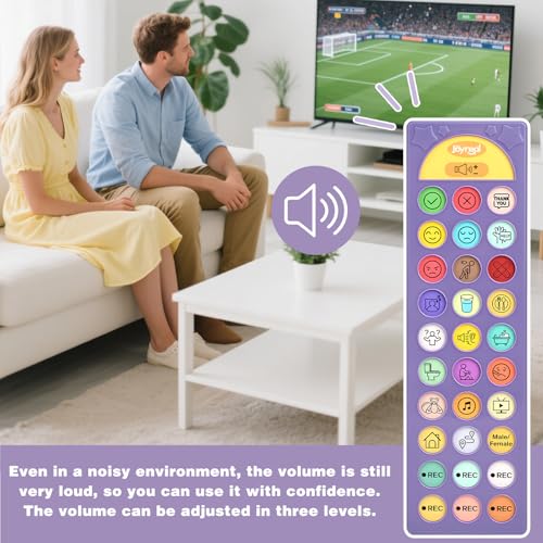 Image of AAC Device for Autism, Joyreal Non Verbal Communication Tools for Speech Therapy & Stroke Rehab. Autism Talking Aids with 6 Programmable Buttons & Adjustable Volume, Autism Toys for Kids and Adults