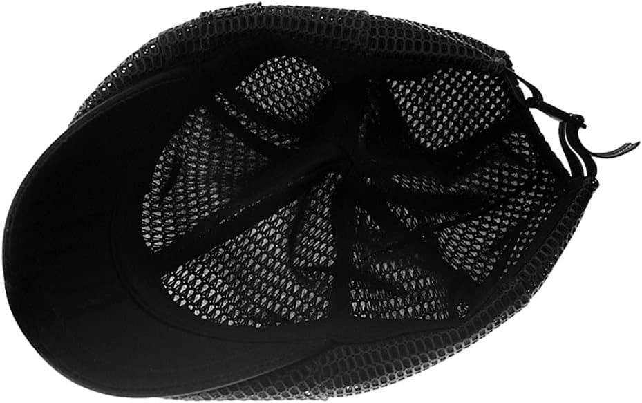 Mens Hats Breathable Mesh Newsboy Caps Outdoor Golf Hat Fashion Casual Solid Flat Cap