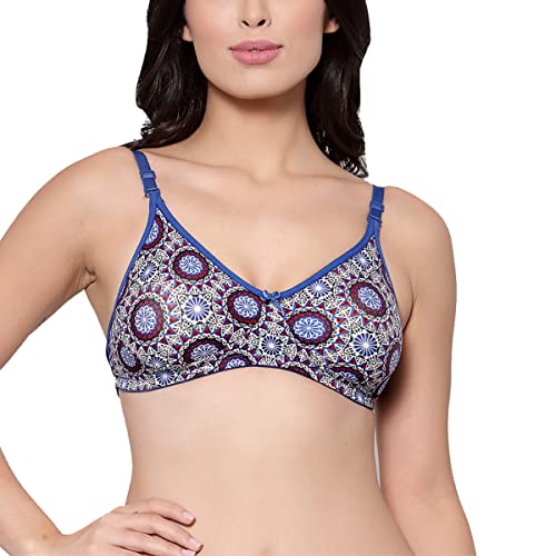 Image of Inner Sense Bra for Woman Made with Organic Cotton and Bamboo I Demi Cups Backless Bra for Woman with Removable Straps and Transparent Back I Non Padded Wire-Free Innerwear