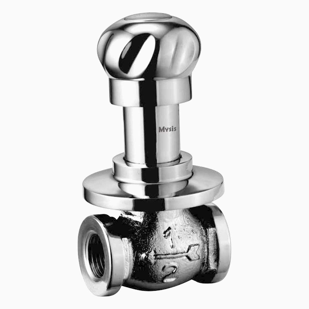 Mysis Moon Brass Concealed Stop Cock 20 MM (3/4 Inch) (Chrome Finish)