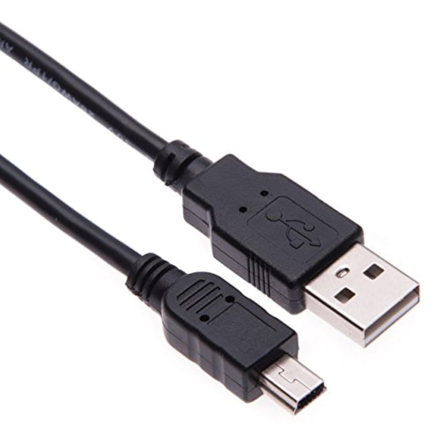 Keple Cavo Mini USB Angolo Retto Maschio-Maschio 1 Metro - Ricarica Rapida 2.4A Per Garmin Nuvi E VIRB