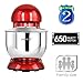 CHEFTRONIC Stand Mixer Tilt-head Mixers Kitchen Electric Dough Mixer for Household Aids 120V/650W 5.5qt Stainless Steel Bowl (Empire Red)