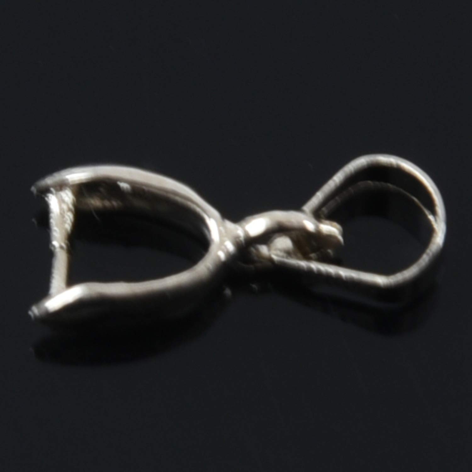 Dearborn 50 Stück Findings Bail Connector Bale Pinch Clasp Anhänger (Silber
