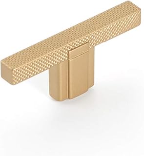 Schaub Quadrato Collection 2-1/2 in. (64mm) T-Knob, Signature Satin Brass - 20010-SSB