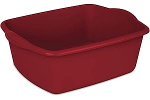 STERILITE 12QT RED Sterlite 12 Quart Dishpan Basin