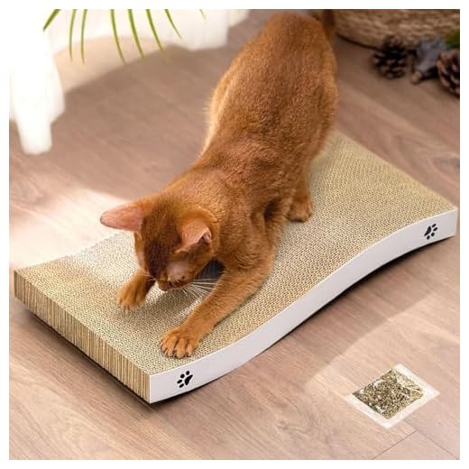 Conlun - Katzen Kratzbrett - Katzen Kratzpappe mit Premium-Kratztextur, langlebige Katzen Kratzmatte umkehrbar