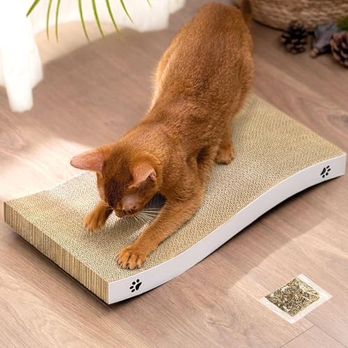 Conlun - Katzen Kratzbrett - Katzen Kratzpappe mit Premium-Kratztextur, langlebige Kätzchen Kratzmatte umkehrbar