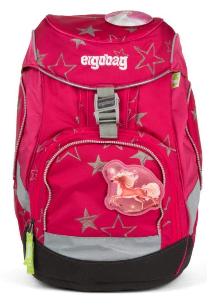 ERGOBAG CinBärella Kinder-Rucksack, 35 cm, Pinke Sterne