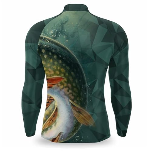 Kit 2 Camisa pesca Manga longa protecao solar uv 50 Camiseta de pescaria com secagem rapida Gênero:A