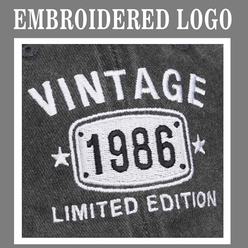Image of 40th Birthday Gifts for Men Women Hats 1985 Vintage Hat 40 Embroidered Baseball Cap