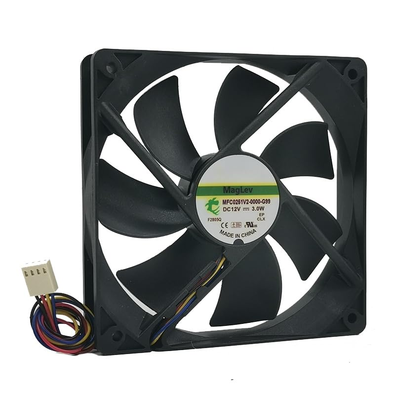 Ventilador 12025 de alto flujo de aire con motor DC 12V y 3.0W para reducir calor en tu PC 2