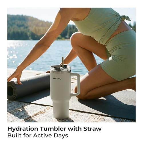 Image of Lifelong Double-Walled Vacuum Insulated Tumbler with Unbreakable Lid & Straw 1200ml | Keeps Drinks Hot for 8 Hours & Cold for 12 Hours | Durable Stainless Steel Tumbler with Comfort-Grip